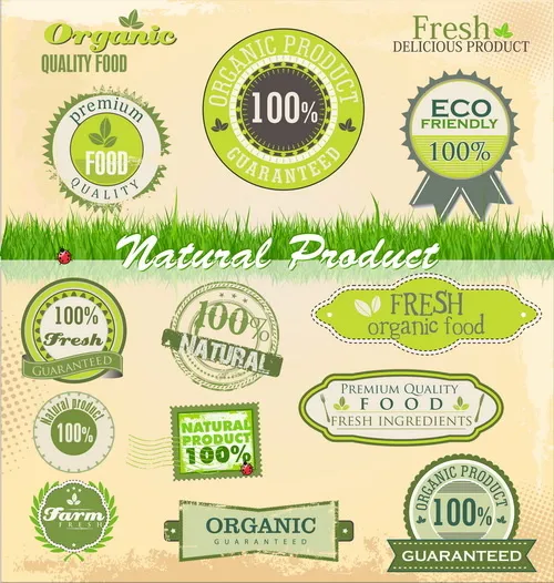 自然风格戳印04-矢量素材eps,ai矢量模版下载