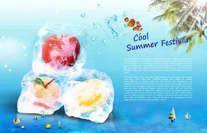 夏季冰爽广告图片