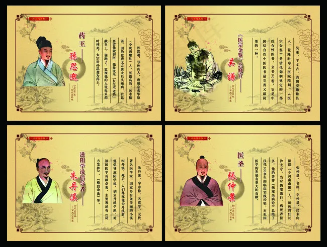 中国古代名医录(3150X2362(DPI:100))psd模版下载