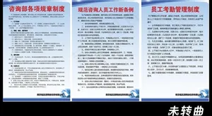 咨询部规章制度图片