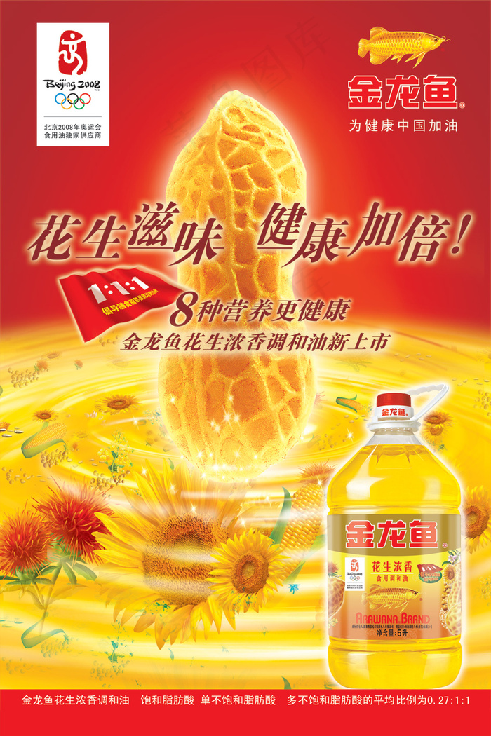 金龙鱼食用油广告psd模版下载