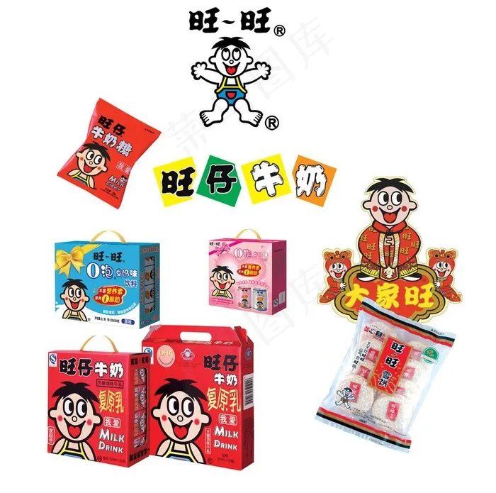 旺旺产品图片psd模版下载