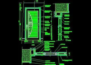 单扇门详图、双扇门详图、木做门套-...