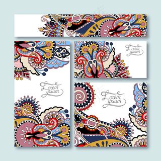 古典民族花纹卡片