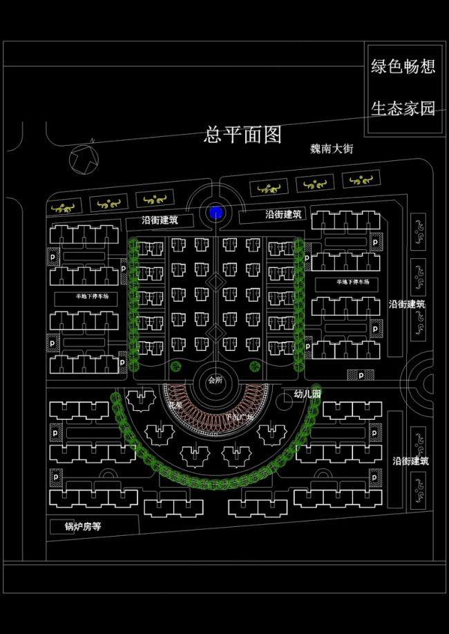 山西某度假村规划cad图纸