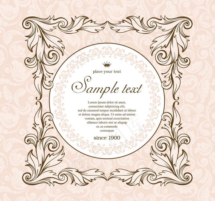 欧式花纹 边框图片