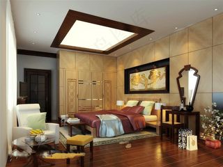 创意时尚卧室模型