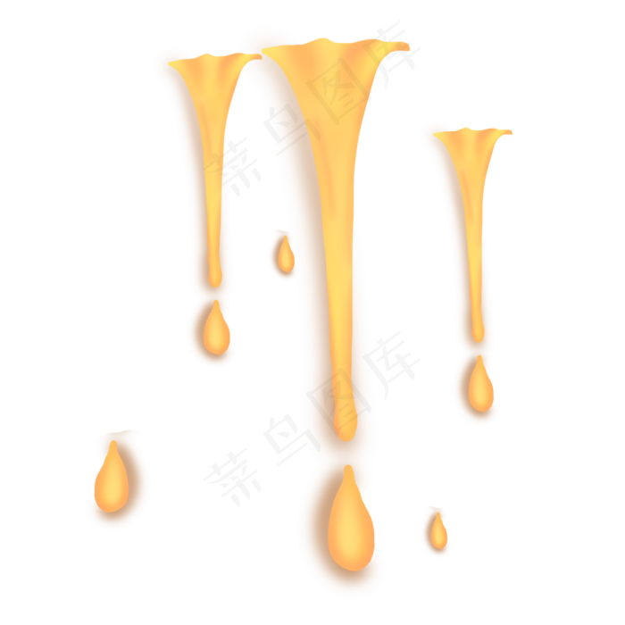 下落的金色立体卡通油滴下落的金色立体卡通油滴psd模版下载