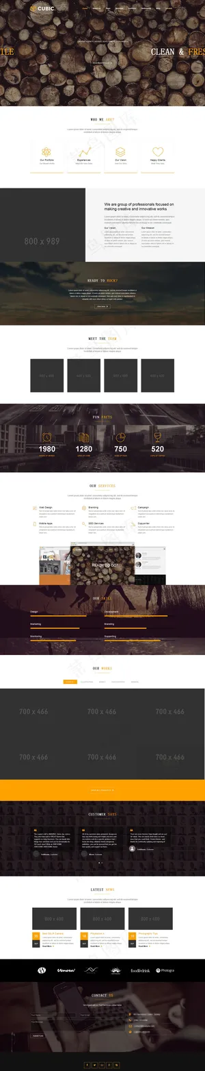 精品css3动画onepage模板