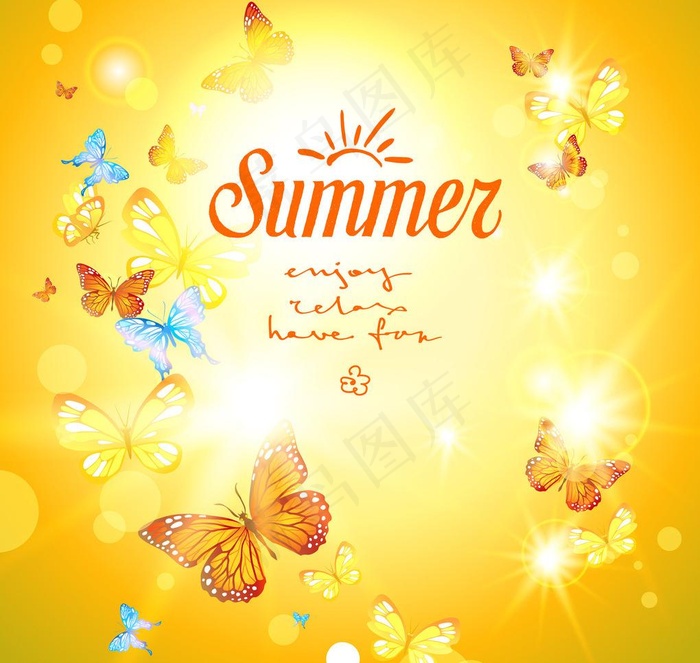 炫光梦幻蝴蝶图片