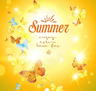 炫光梦幻蝴蝶图片