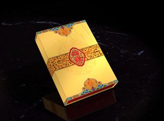 仿膳月饼包装平面图图片