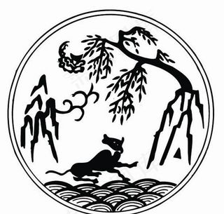 元明时代 矢量版画 古典图案 矢量中华五千年 AI源文件_0636