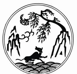 元明时代 矢量版画 古典图案 矢量中华五千年 AI源文件_0636