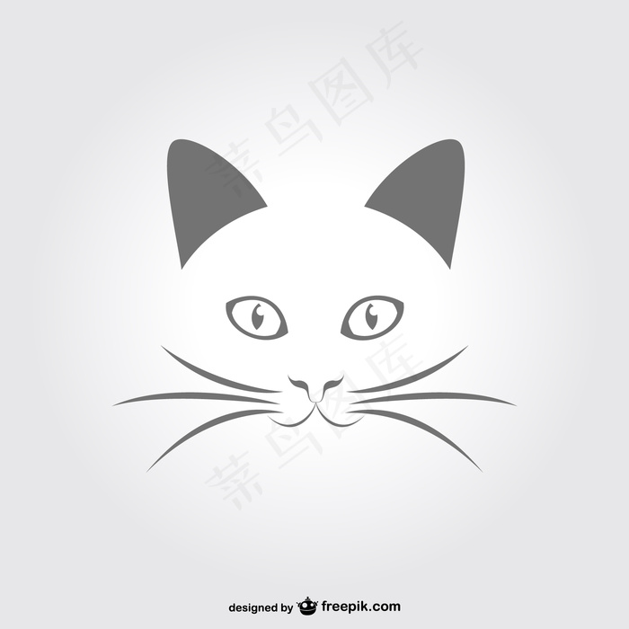 可爱卡通矢量猫