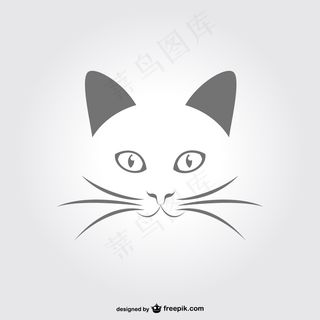 可爱卡通矢量猫