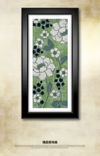 现代欧式手绘鲜花装饰画无框画挂画