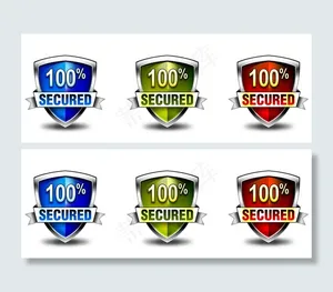 百分百100%安全盾图标