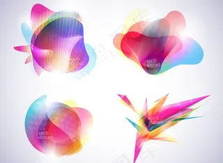 超酷幻彩图形矢量素材