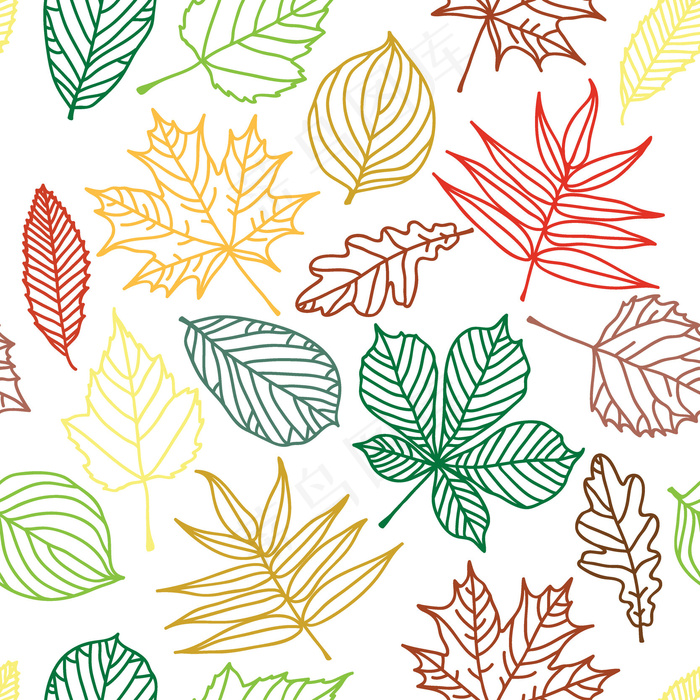 手绘可爱花纹图案