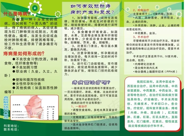 痔疮广告cdr矢量模版下载