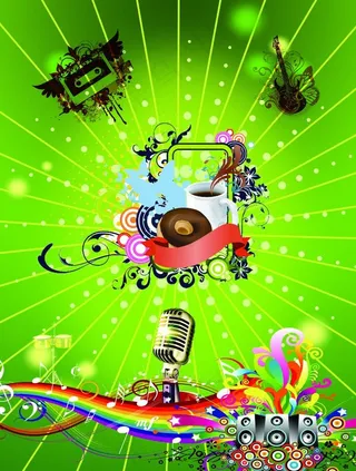 绚丽舞台背景图片