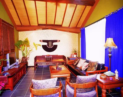 古典客厅装修效果图6164