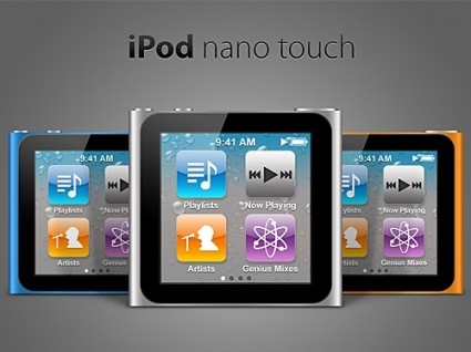 iPod纳米触摸免费PSD