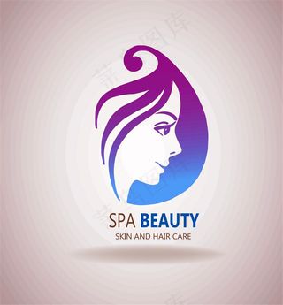 大眼美女头像标志图片