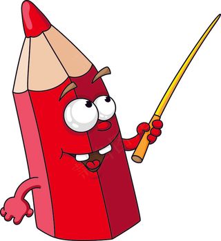 可爱卡通铅笔矢量素材4