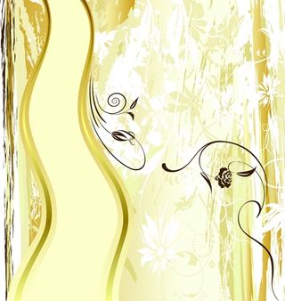 矢量典雅植物花纹背景素材