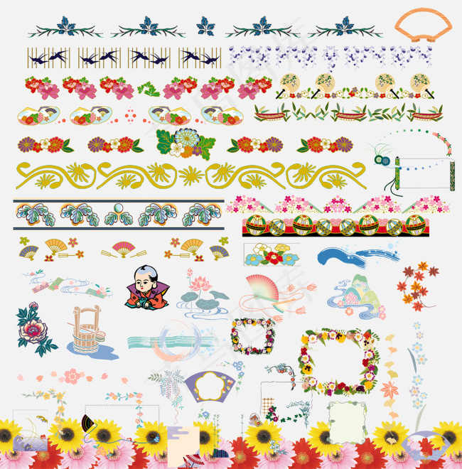 多种花边图案