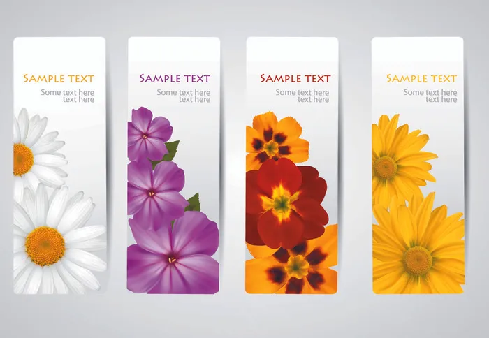 精美花朵banner06-矢量素材 精美花朵banner06-矢量素材