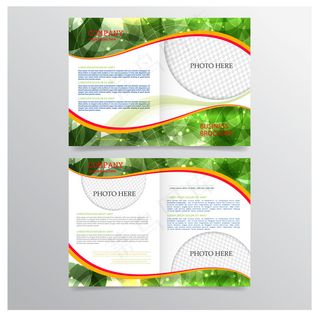 绿色梦幻背景宣传单