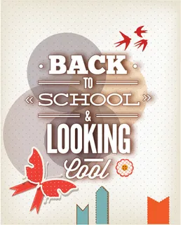 开学季创意海报12—矢量素材