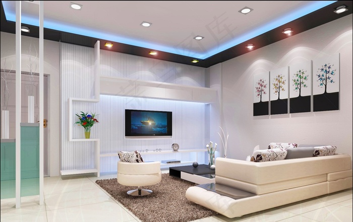 电视背景墙装修设计效果图