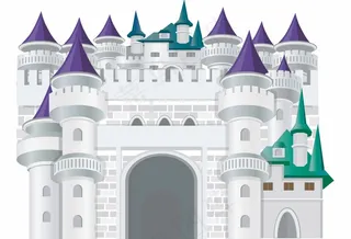 婚礼城堡背景板