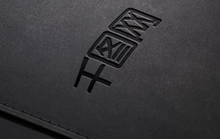 黑色简洁logo展示样机