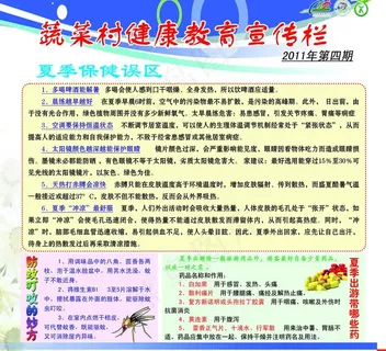 夏季健康教育宣传栏图片