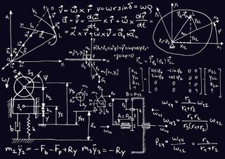 化学公式手写版—矢量素材