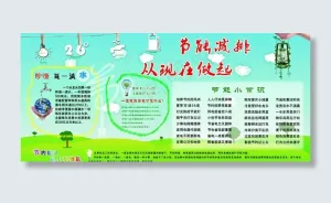 节能展板图片