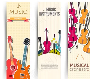 音乐主题易拉宝图片