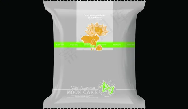 月饼袋包装psd模版下载