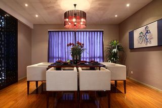 现代中式客厅3d模型下载