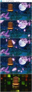 月亮黄鹤楼LED大屏幕视频