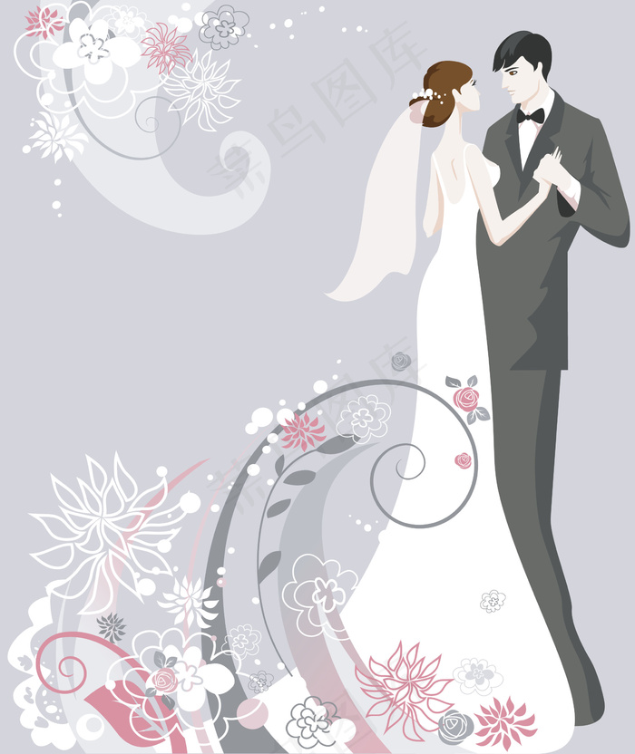 集浪漫婚礼矢量背景01