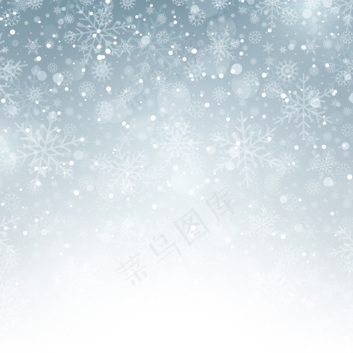 雪花背景的冬天