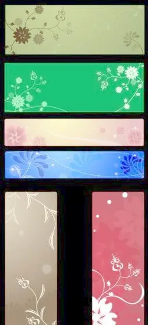 矢量花纹花边背景底图素材