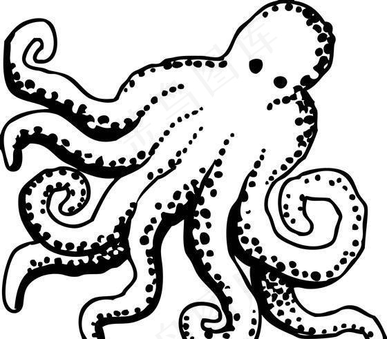 章鱼矢量素材 ai格式_03