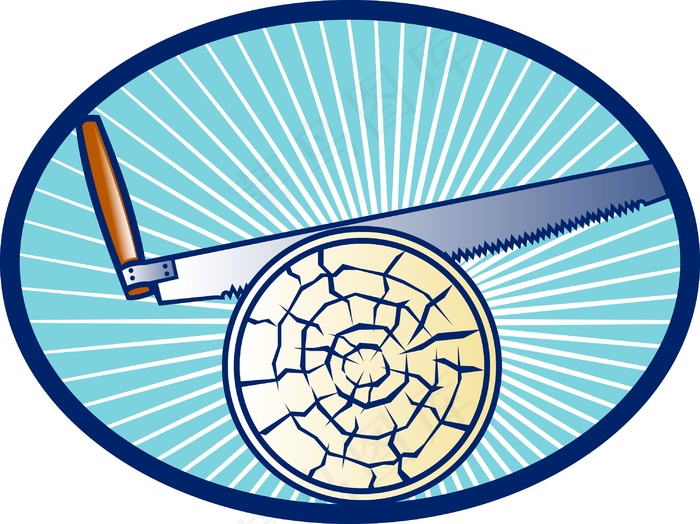 横割锯切原木木复古